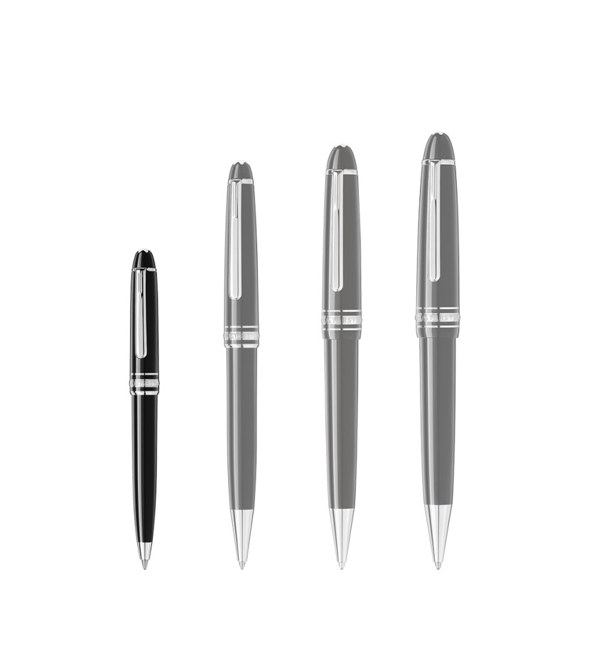 Stylo bille Montblanc Meisterstück Mozart platiné petit modèle