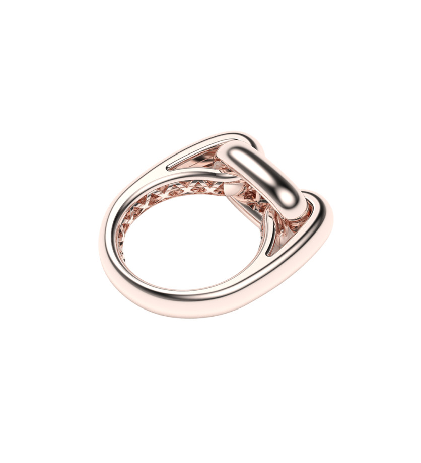 Bague maillon Frojo or rose