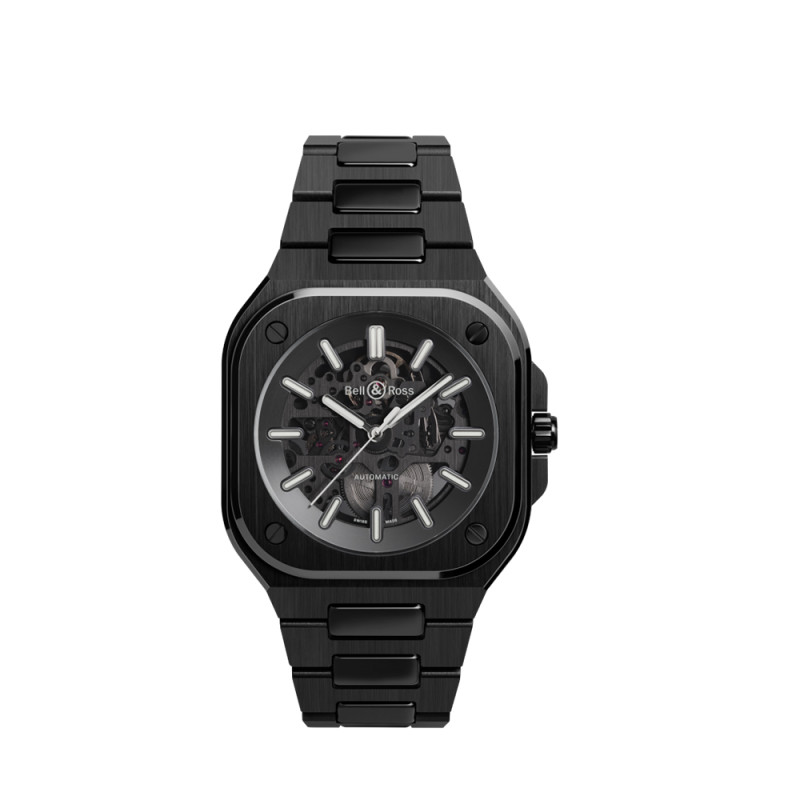 Montre Skeleton Black Ceramic 41mm mécanique céramique