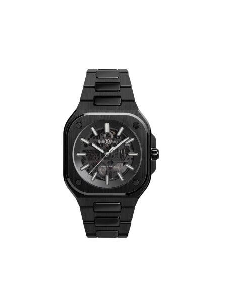 Montre Bell & Ross BR 05 Skeleton Black Ceramic automatique cadran noir bracelet céramique noir 41 mm