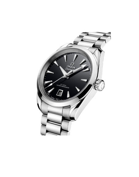 Montre Omega Seamaster Aqua Terra automatique cadran noir bracelet acier 38 mm