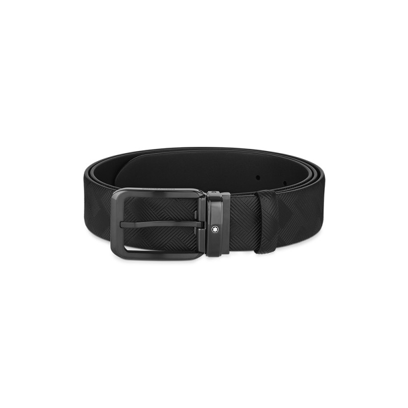 Ceinture réversible Montblanc cuir noir 35 mm