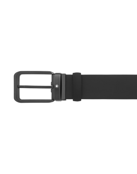 Ceinture réversible Montblanc cuir noir 35 mm