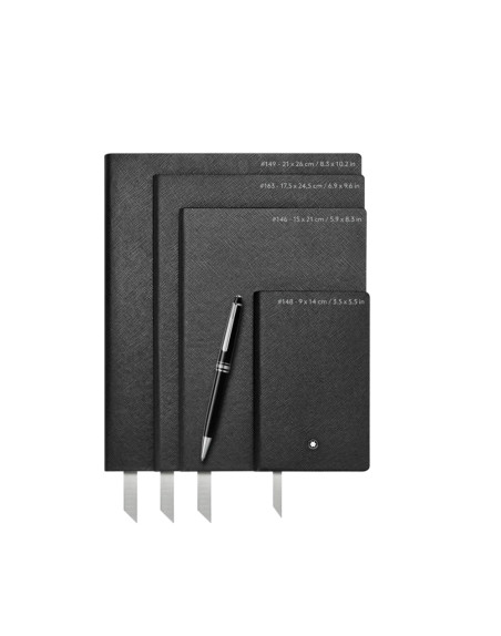 Cahier à dessin 149 Montblanc Fine Stationery noir ligné grand format