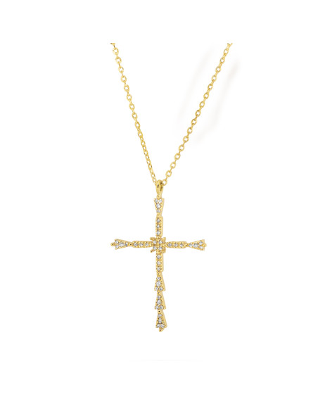 Collier Maria Battaglia Niculina or jaune diamants