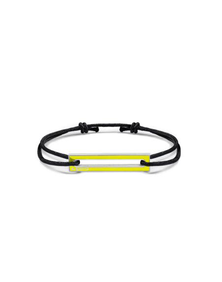 Bracelet Le Gramme Câble cordon 1,7g argent lisse poli laque jaune