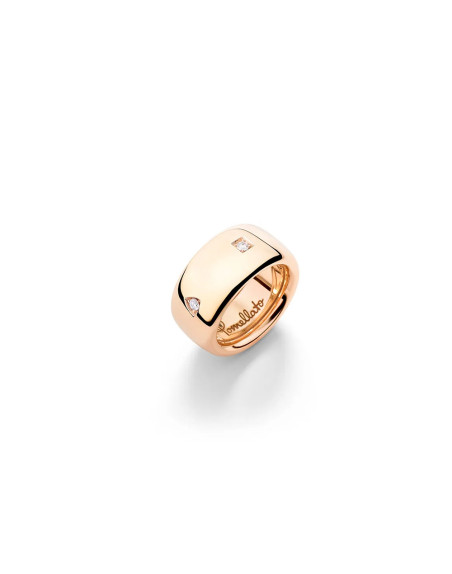 Bague Pomellato Iconica or rose diamants